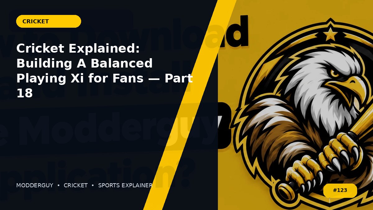 Cricket Explained: Building A Balanced Playing Xi for Fans — Part 18