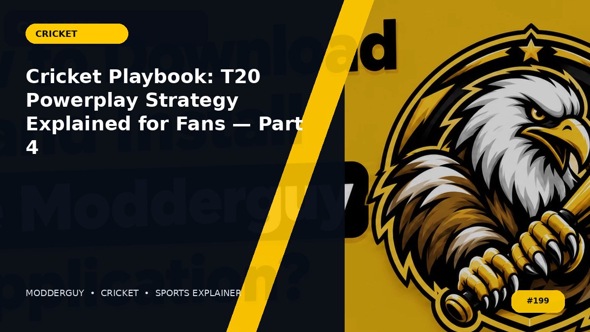Cricket Playbook: T20 Powerplay Strategy Explained for Fans — Part 4