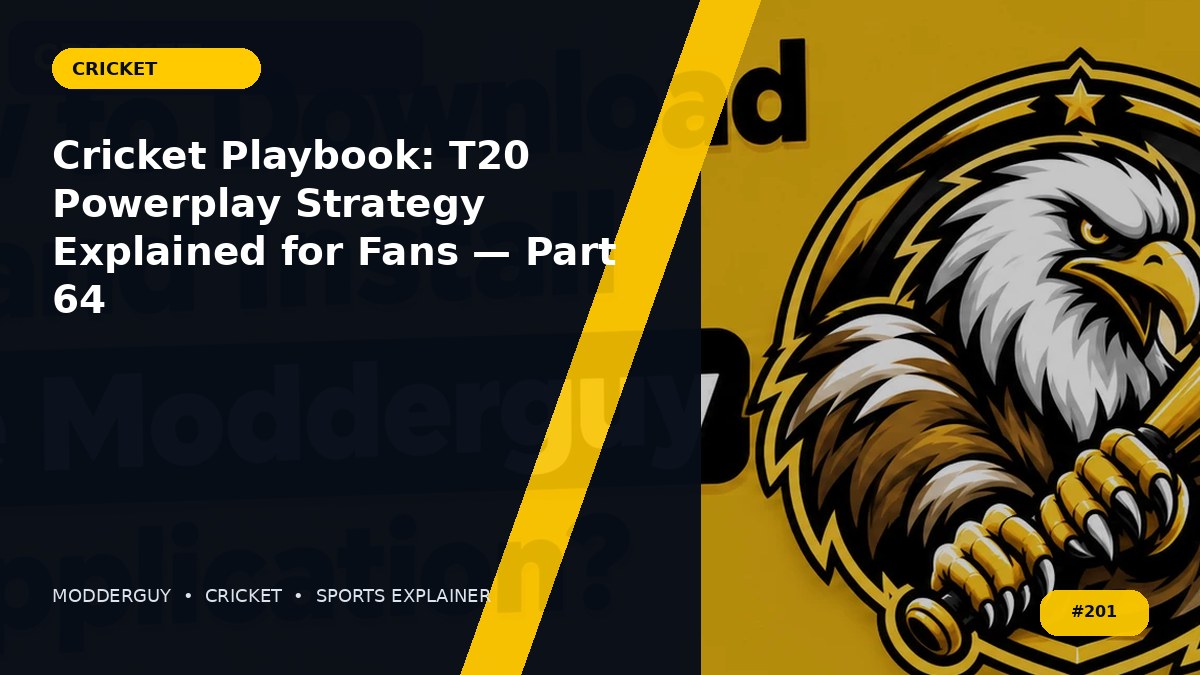 Cricket Playbook: T20 Powerplay Strategy Explained for Fans — Part 64