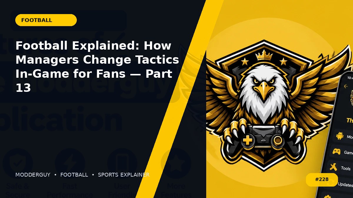 Football Explained: How Managers Change Tactics In-Game for Fans — Part 13