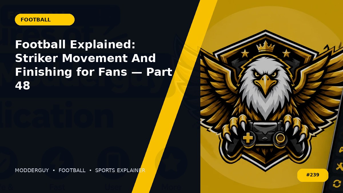 Football Explained: Striker Movement And Finishing for Fans — Part 48