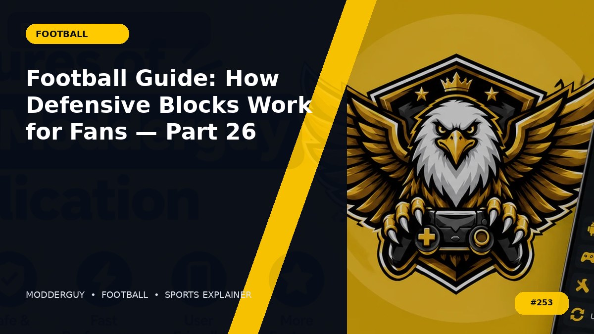 Football Guide: How Defensive Blocks Work for Fans — Part 26