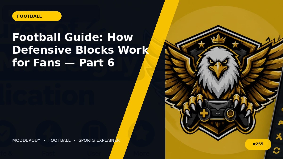 Football Guide: How Defensive Blocks Work for Fans — Part 6