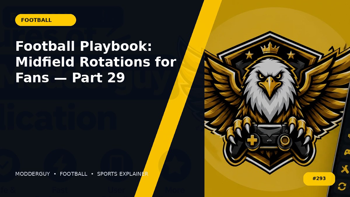 Football Playbook: Midfield Rotations for Fans — Part 29