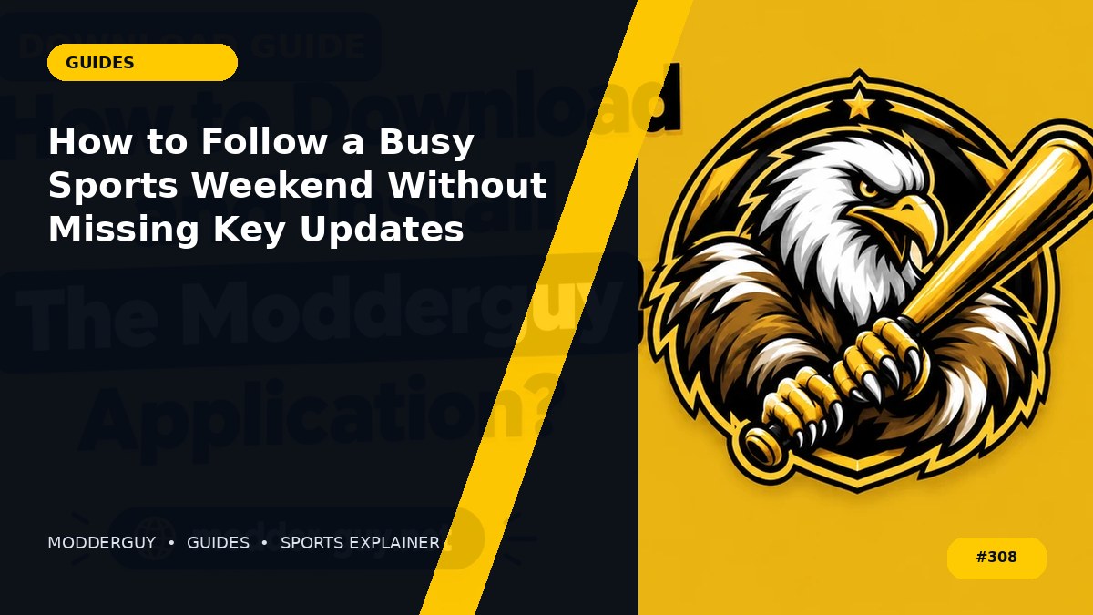 How to Follow a Busy Sports Weekend Without Missing Key Updates